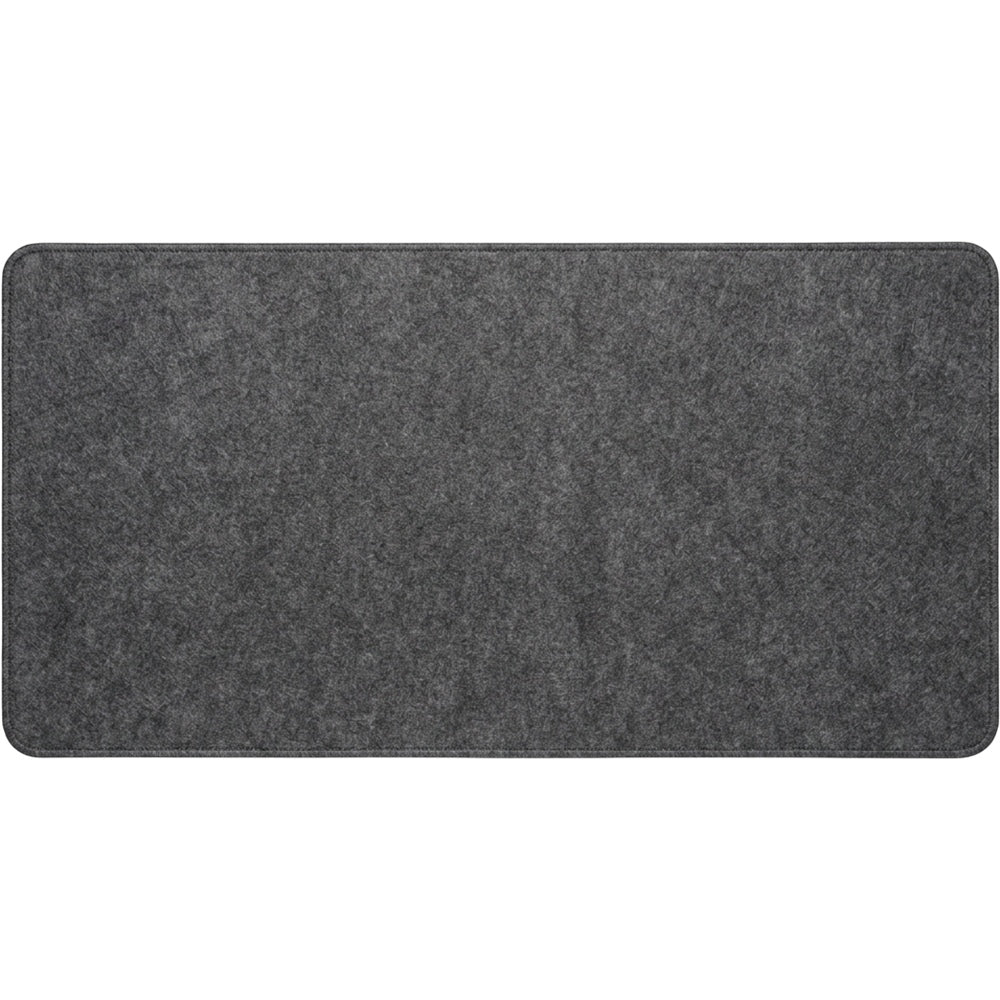 Tbrva Recycled Felt Extended Desk Mat Charcoal 900 x 400 mm - Product view